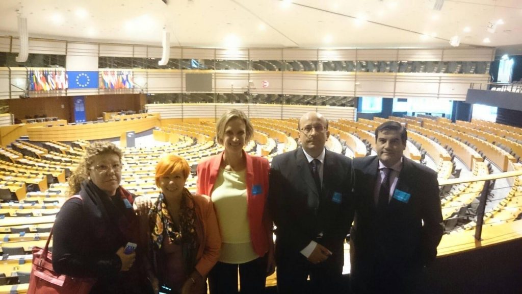 Encarnita Berrio en el Parlamento Europeo